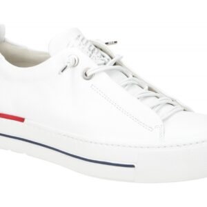 Paul Green Plateau Sneaker 5017-21 wei?/rot/blau Echtleder Super Soft Fu?bett