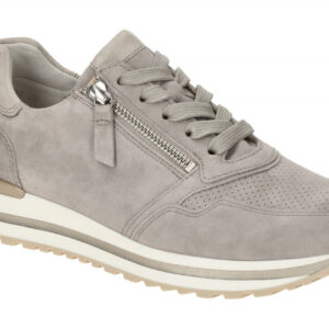 Gabor 86.528.12 Damenschuhe Halbschuhe Sneaker Grau Puder Extra Weit
