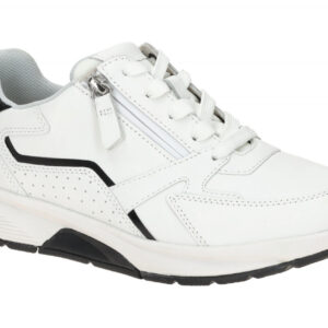 Gabor 86.878.61 ROLLINGSOFT Damenschuhe weiss/schwarz bequeme Sneakers