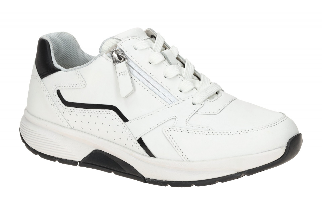 Gabor 86.878.61 ROLLINGSOFT Damenschuhe weiss/schwarz bequeme Sneakers 1 Gabor 86.878.61 ROLLINGSOFT Damenschuhe weiss/schwarz bequeme Sneakers