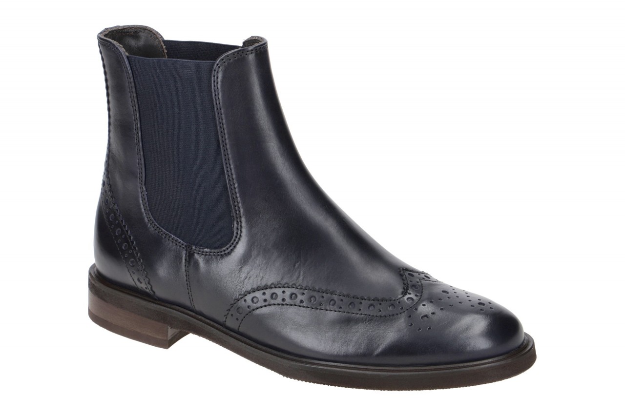 Paul Green Damen Stiefeletten 8070-030 Blau ocean Chelsea Boots elegante Brog... 1 Paul Green Damen Stiefeletten 8070-030 Blau ocean Chelsea Boots elegante Brog...