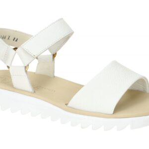 Paul Green Sandale 7781-06x Damen wei? Echtleder Flexibel Klettverschluss