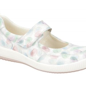 Legero TANARO 5.0 Damenschuhe Ballerina wei? multicolor mit Klettverschluss