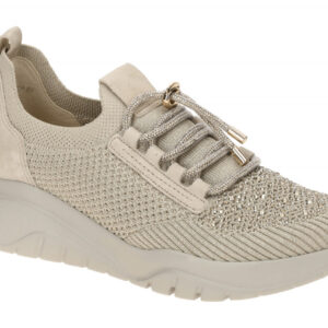 Gabor 63.455.42 Beige Oak Glitzer Slipper Halbschuhe mit Keilabsatz