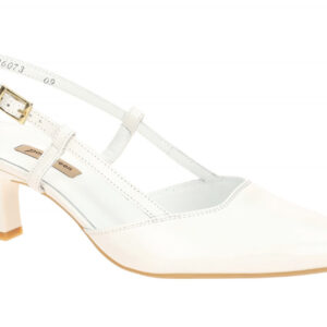 Paul Green Damen Sling Pumps 7992-119 ivory wei? Absatz 5cm