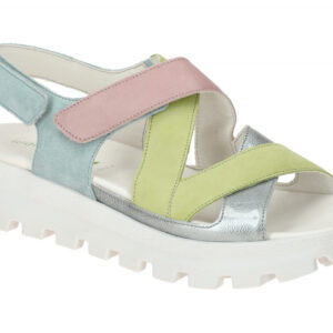 Waldl?ufer 730004 Damen Sandalen Gr?n H-NELE Klettverschluss Flexible Laufsohle