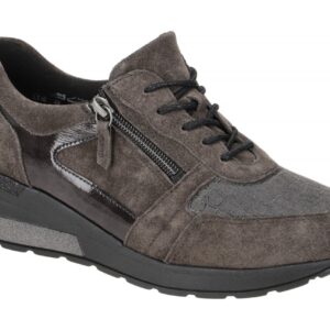 Waldl?ufer 939H01 606 052 H-CLARA Damen Schn?r-Halbschuhe Grau-carbon - Beque...