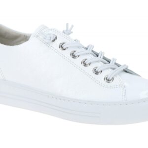 Paul Green Damen Halbschuhe Sneaker 4081-010 Wei? Lackleder XL ExtraLight