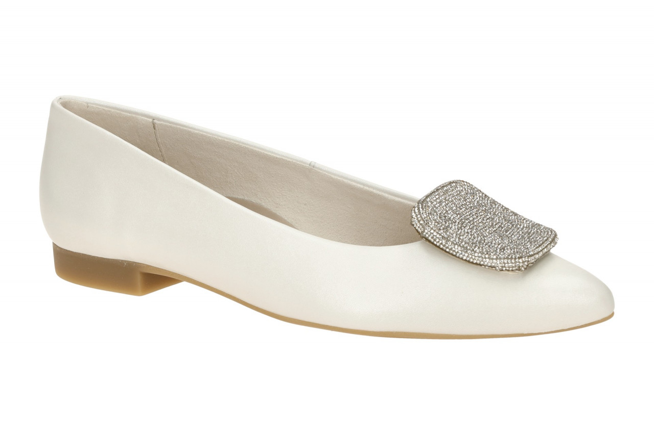 Paul Green 1181-029 Damen Ballerinas Ivory Echtleder Glitzer Absatz 1cm 1 Paul Green 1181-029 Damen Ballerinas Ivory Echtleder Glitzer Absatz 1cm