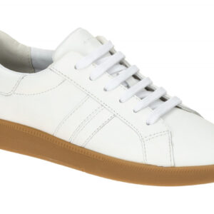 Geox Damenschuhe D36UGB - MELEDA - donna b Sneaker wei? Nappa-Leder Gummisohle