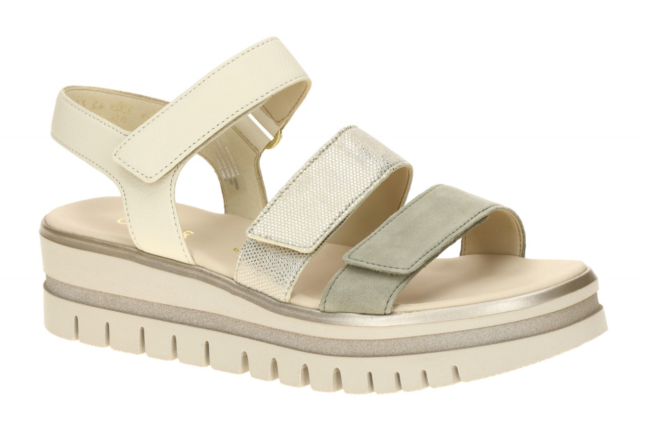 Gabor 84.620.69 Damen Sandalette Beige Schilf-Kombi Best Fitting 1 Gabor 84.620.69 Damen Sandalette Beige Schilf-Kombi Best Fitting