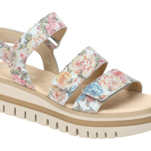 Gabor 64.620.30 Damen Sandalette - Riemchen Sandalen Mehrfarbig wei?/multicolor