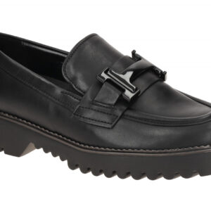 Gabor 72.452.57 Damen Slipper Halbschuhe Schwarz Lack Echtleder bequem mit Op...