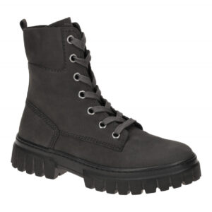 Gabor 72.525 Damen Stiefeletten Grau Pepper Bequeme Lace Up Boots
