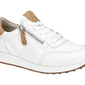 Paul Green Damen-Sneaker 4085-04 Wei?/Simba Kalbleder Frottee-Futter Super Soft