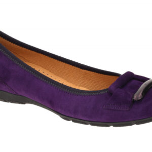 Gabor 54.166 Damen Ballerinas lila purple Echtleder Hovercraft Gummisohle