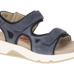 Gabor 86.889.26 Damen Sandale ROLLINGSOFT in Blau Jeans mit Keilabsatz