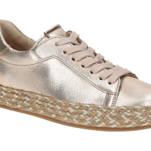 Gabor 63.270.62 Damenschuhe Beige Puder Lurex - Sportliche Schn?r-Halbschuhe