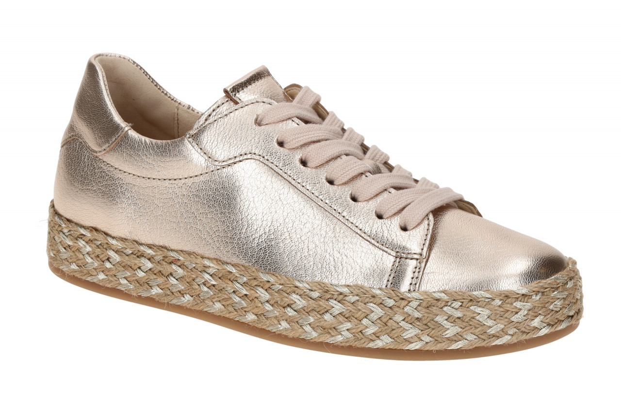 Gabor 63.270.62 Damenschuhe Beige Puder Lurex - Sportliche Schn?r-Halbschuhe 1 Gabor 63.270.62 Damenschuhe Beige Puder Lurex - Sportliche Schn?r-Halbschuhe