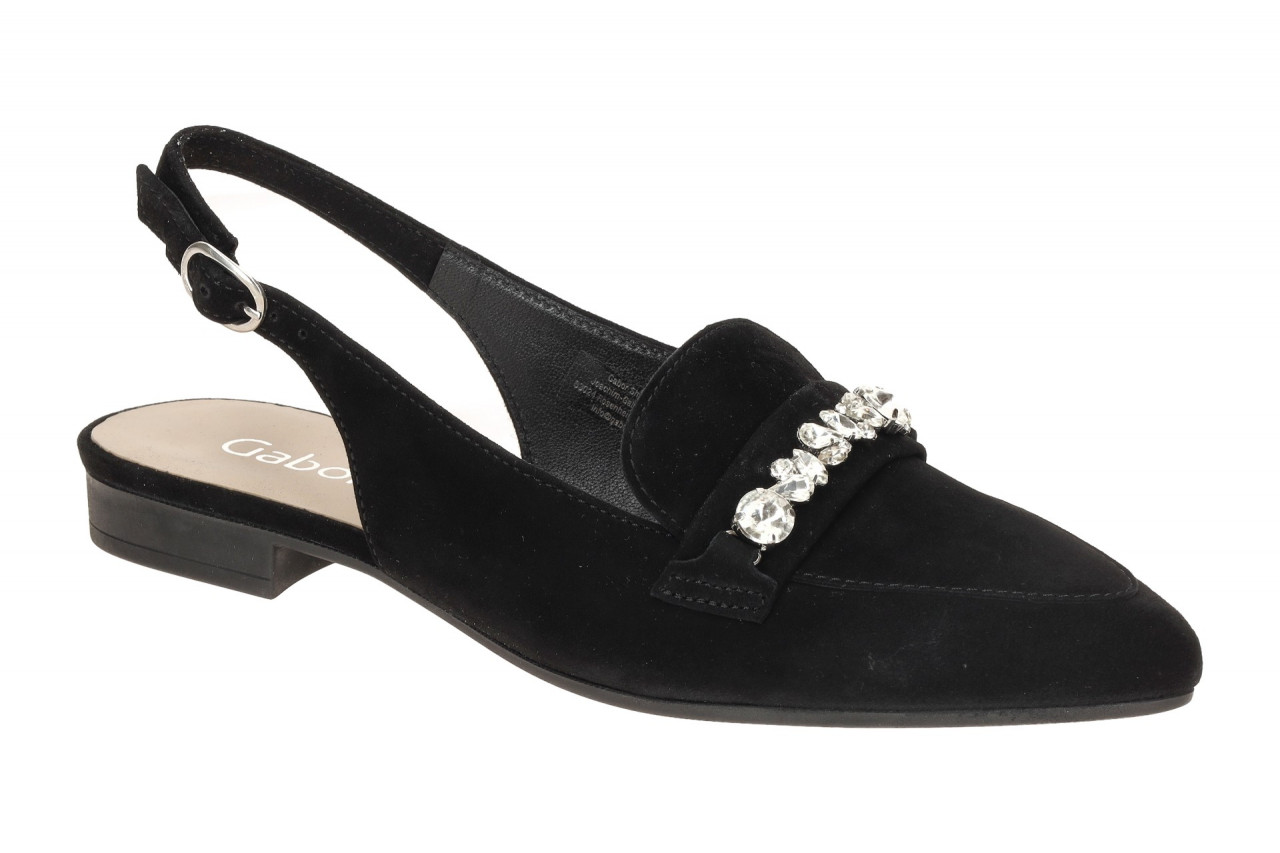 Gabor 61.531.17 Schwarz (Kristall) Damenschuhe Sling Pumps 2cm Blockabsatz 1 Gabor 61.531.17 Schwarz (Kristall) Damenschuhe Sling Pumps 2cm Blockabsatz