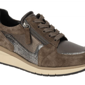 Gabor 76.307.62 Damen Halbschuhe Sneaker Braun bronce/mohail k Bequeme K-Weite