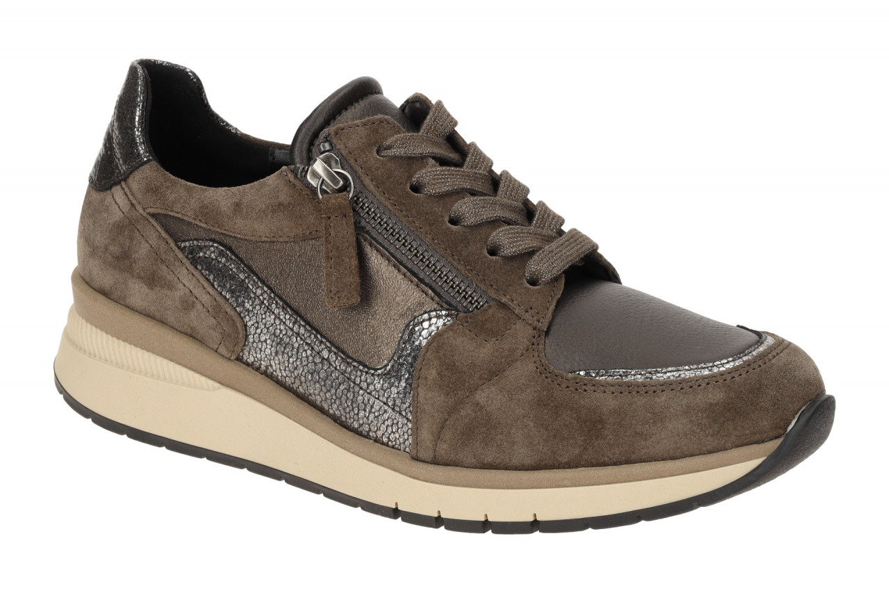 Gabor 76.307.62 Damen Halbschuhe Sneaker Braun bronce/mohail k Bequeme K-Weite 1 Gabor 76.307.62 Damen Halbschuhe Sneaker Braun bronce/mohail k Bequeme K-Weite