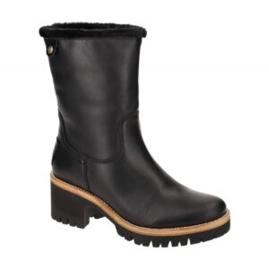 Panama Jack Piola B42 Damen Stiefeletten Schwarz Waterproof Acryl Pl?sch Bloc...