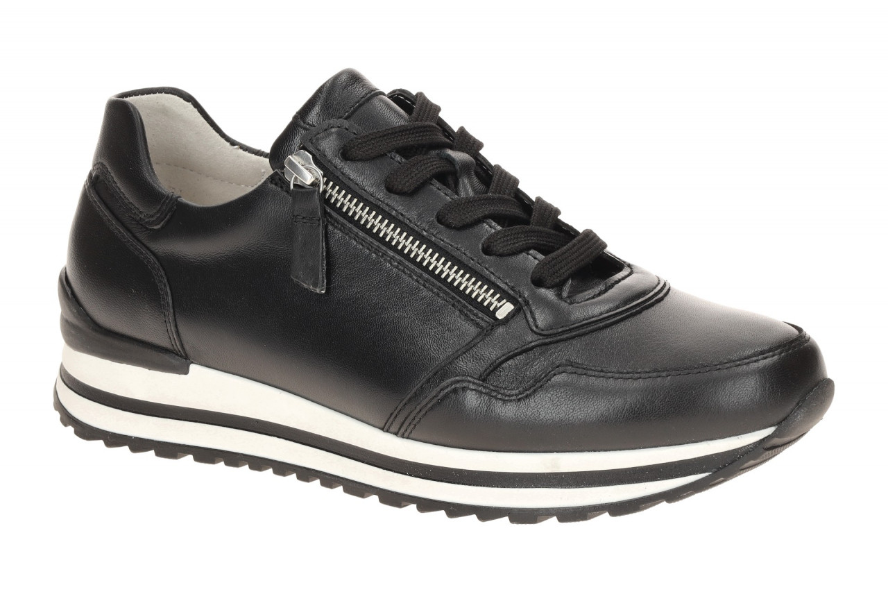 Gabor 46.528 - TURIN - Bequeme Plateau Sneaker Schwarz 1 Gabor 46.528 - TURIN - Bequeme Plateau Sneaker Schwarz