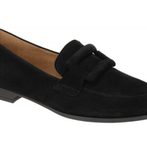 Gabor Slipper 75.273.17 Schwarz Echtleder Rauhleder Damenschuhe