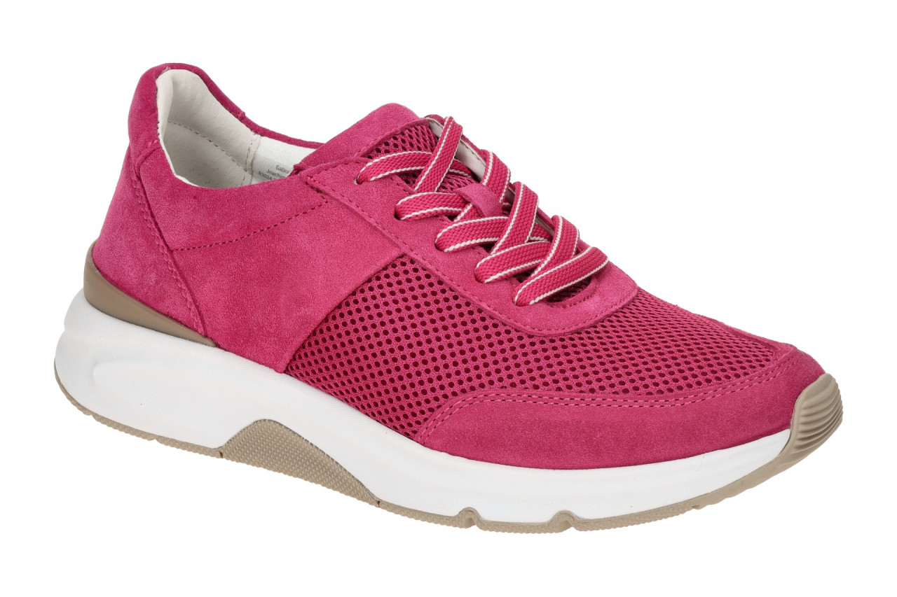 Gabor 66.897.28 ROLLINGSOFT Damen-Sneaker in Pink-Farbe 1 Gabor 66.897.28 ROLLINGSOFT Damen-Sneaker in Pink-Farbe