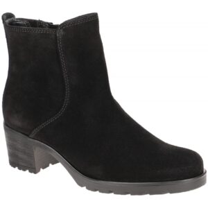 Gabor 72.800.47 Damen Stiefeletten Schwarz - Echtleder, Blockabsatz