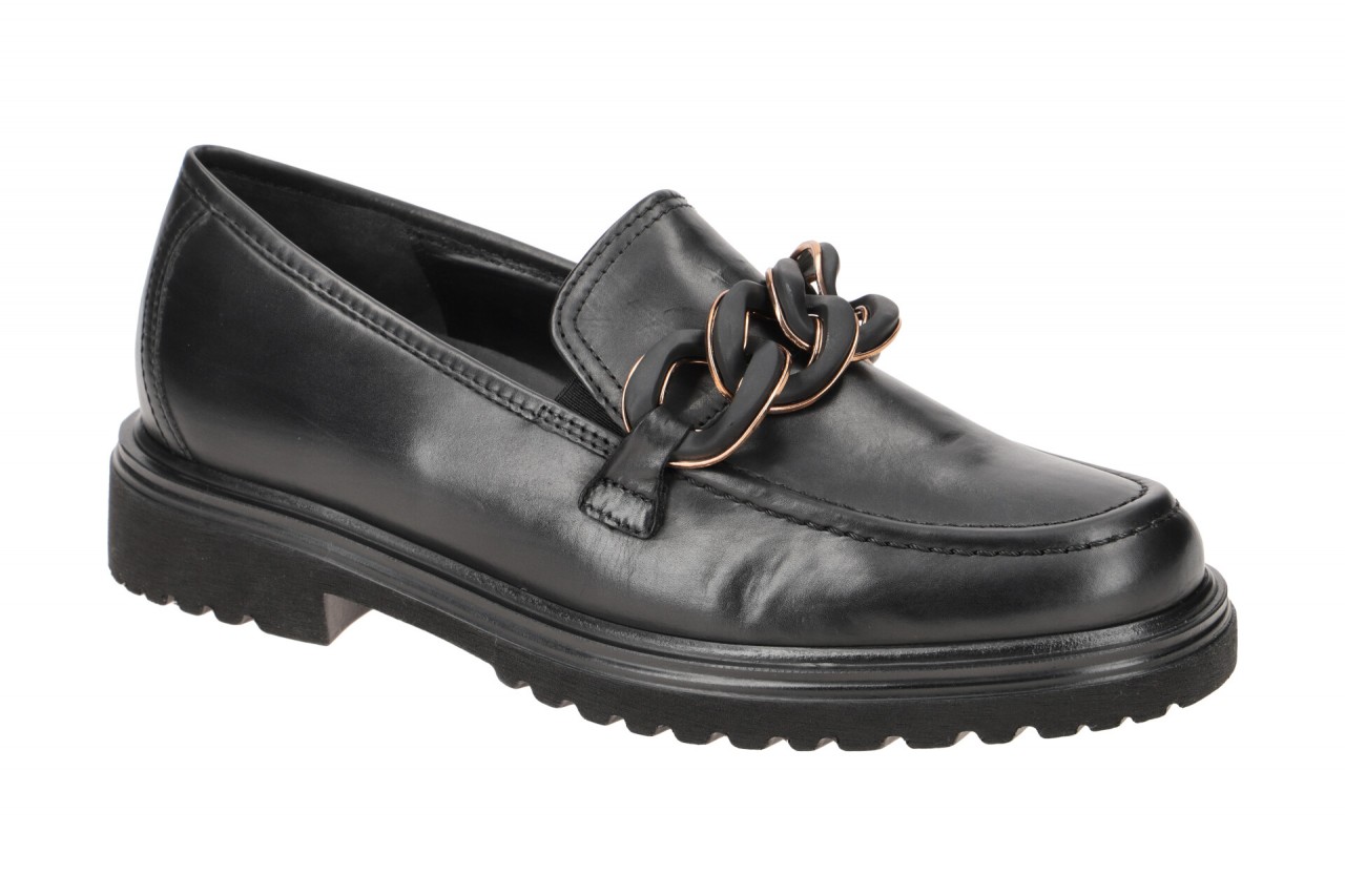 Gabor 72.554.57 - DAVOS Damen Slipper schwarz mit Deko-Kette 1 Gabor 72.554.57 - DAVOS Damen Slipper schwarz mit Deko-Kette