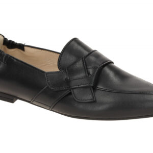 Gabor 84.131.27 Damen Slipper Schwarz Lammnappa Echtleder Blockabsatz