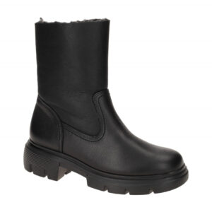 Paul Green Damen Winterstiefel 8064-01 Schwarz Echtleder Lammfell Gummisohle