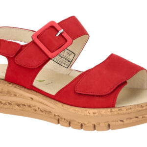 Waldl?ufer 677001 K-ARLENE Damen Sandale rot firmino Luftpolstersohle