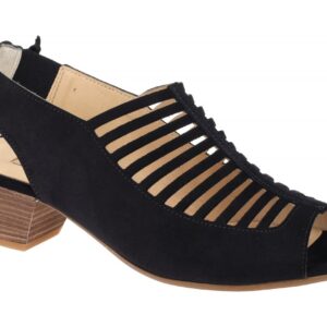 Paul Green Damen Sandale 6589-42x blau Echtleder Kubanischer Absatz 4cm