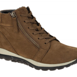 Gabor 76.868 Damen Stiefeletten Whisky Braun Keilabsatz Komfort Sneaker.