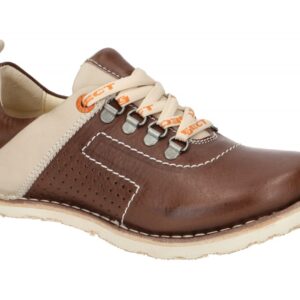 Eject 20016.001 SONY3DEAL Damen Schn?r-Halbschuhe braun/beige Gummisohle
