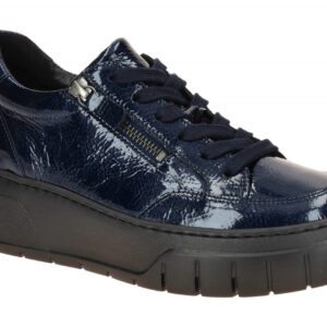 Gabor 73.220.96 Modell Best Fitting, Dunkelblau Echtleder Plateau Sneaker