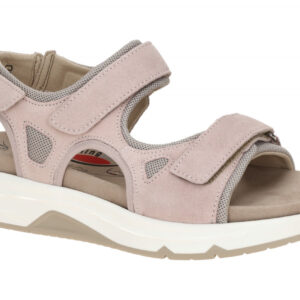 Gabor 86.889.45 ROLLINGSOFT Damen Sandale rose bloom Velourleder Klettverschluss