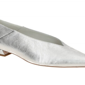 H?gl 1821 TEA Ballerinas in Silber silver Echtleder spitz Gr??e F- normal