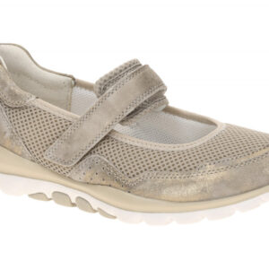 Gabor 86.961.95 ROLLINGSOFT Damenschuhe grau muschel Velourleder Textil Mesh