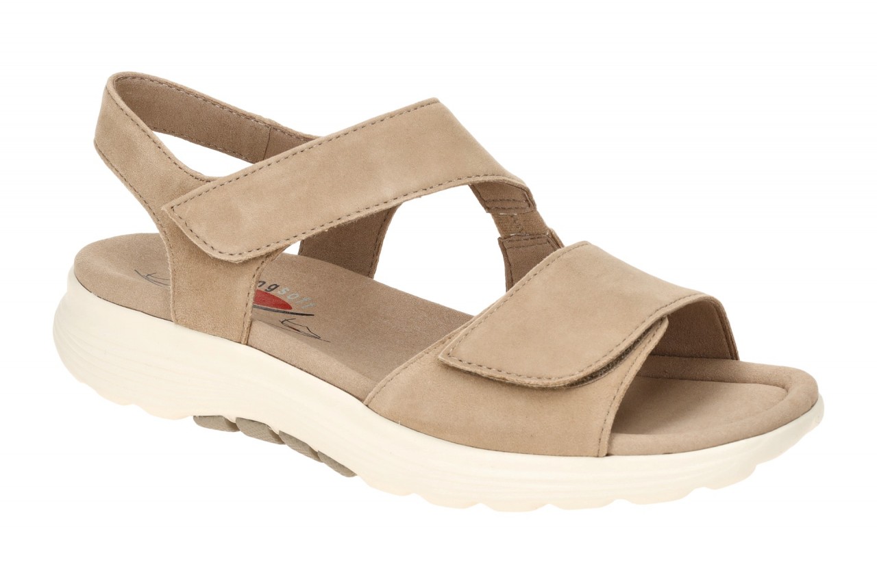 Gabor 86.815.30 Damen Sandale Rollingssoft beige sand Velourleder Klettversch... 1 Gabor 86.815.30 Damen Sandale Rollingssoft beige sand Velourleder Klettversch...