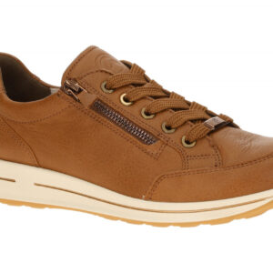 ara 12-54801 67 OSAKA Damen Schn?r-Halbschuhe Braun Cognac Bequem & Extra Weit