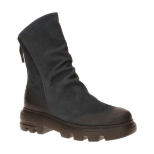 Paul Green Damen Stiefeletten 8253-040 Ocean Blau Echtleder Profilsohle Block...