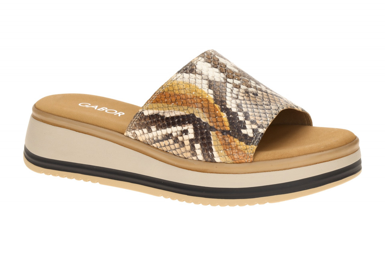 Gabor Damen Pantoletten 82.740 Braun Sun Kombi Echtleder Python Vecchio 1 Gabor Damen Pantoletten 82.740 Braun Sun Kombi Echtleder Python Vecchio