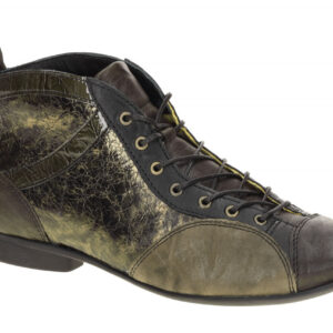 Think 000618 GUAD 2 Damen Stiefeletten Braun Oro Kombi Echtleder Gummisohle