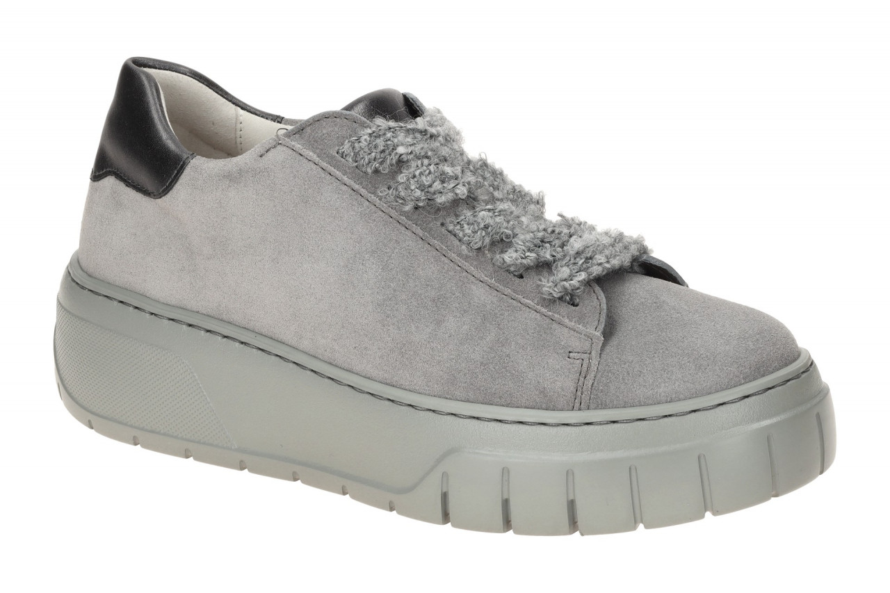 Gabor 73.222 - Bequeme Plateau Sneaker in Grau steel/Antiksilber mit Wechself... 1 Gabor 73.222 - Bequeme Plateau Sneaker in Grau steel/Antiksilber mit Wechself...