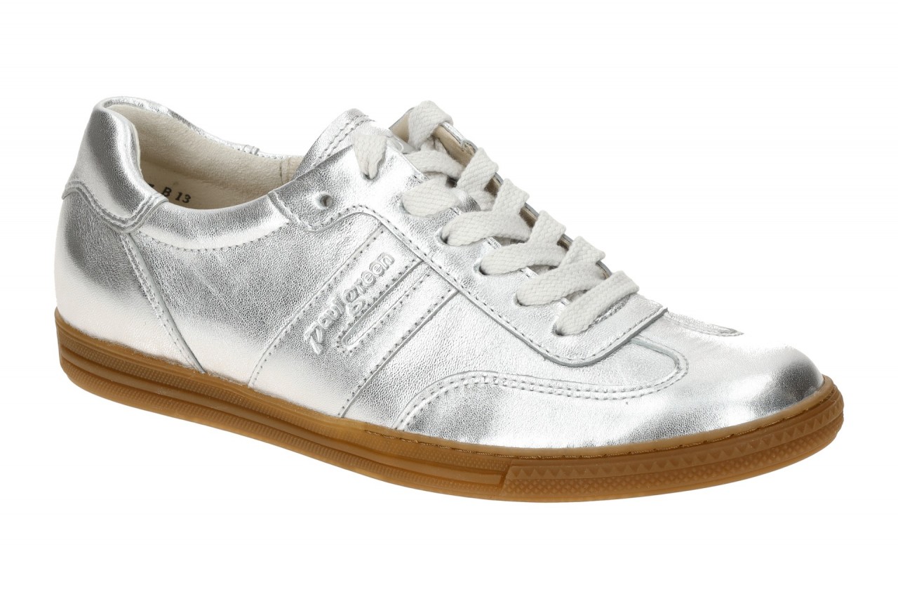 Paul Green Damen Sneaker 5350-05x Silber Alu Glattleder Frottee-Futter Super ... 1 Paul Green Damen Sneaker 5350-05x Silber Alu Glattleder Frottee-Futter Super ...