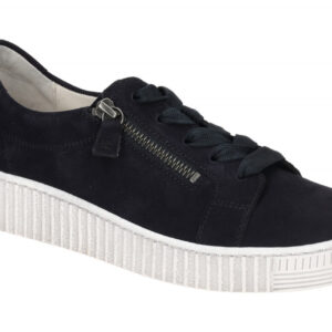 Gabor 73.334.16 Damen Sneaker in atlantikblau mit bequemem Fu?bett